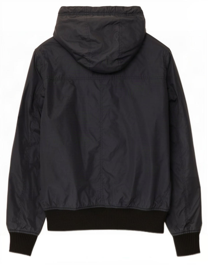 Bomber con cappuccio da uomo Refrigue UK 38 nylon blu navy medio