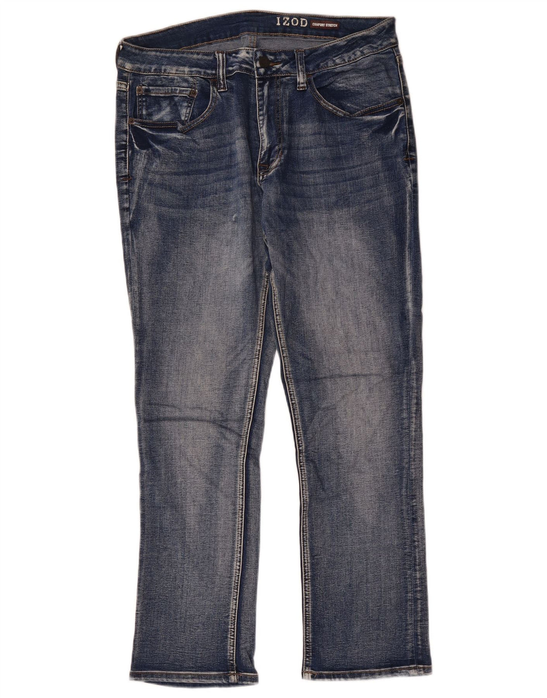 Jeans slim elasticizzati comfort da uomo Izod W34 L30 cotone blu