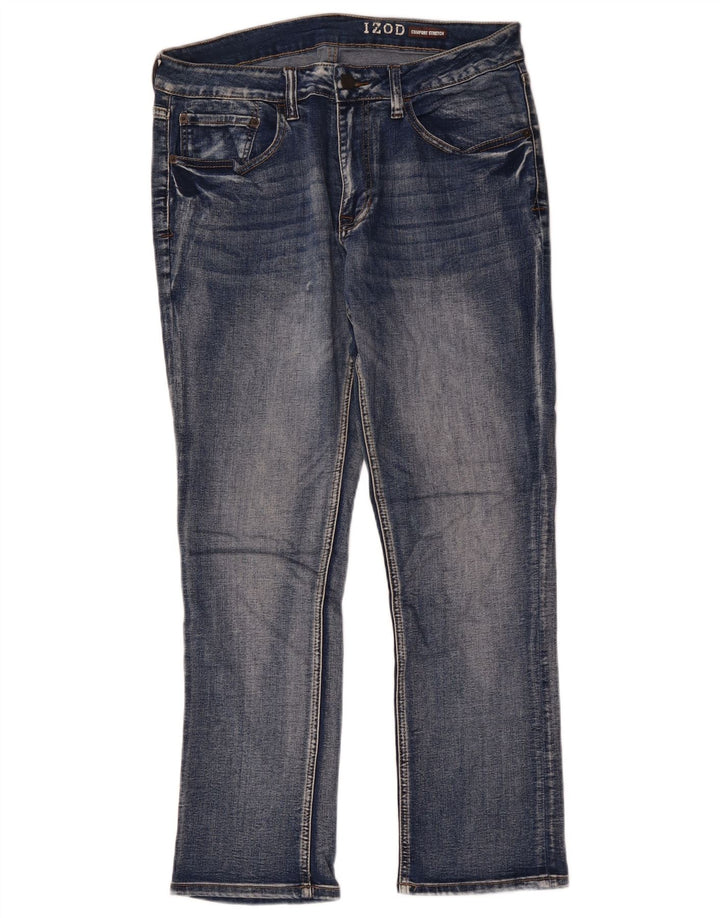 Jeans slim elasticizzati comfort da uomo Izod W34 L30 cotone blu
