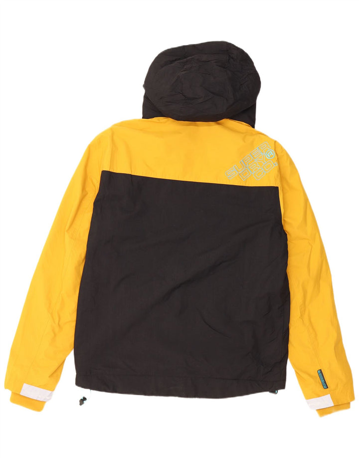 Giacca a vento con grafica da uomo SUPERDRY UK 38 Medium Black Colourblock
