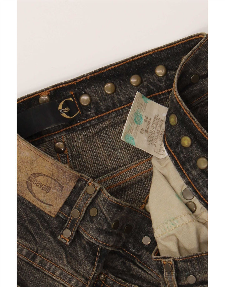 Jeans Bootcut da donna Just Cavalli W29 L27 cotone marrone