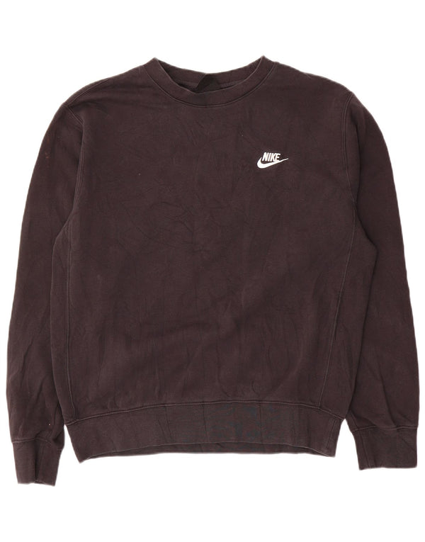 Felpa Nike Uomo Maglione Piccolo Cotone Nero