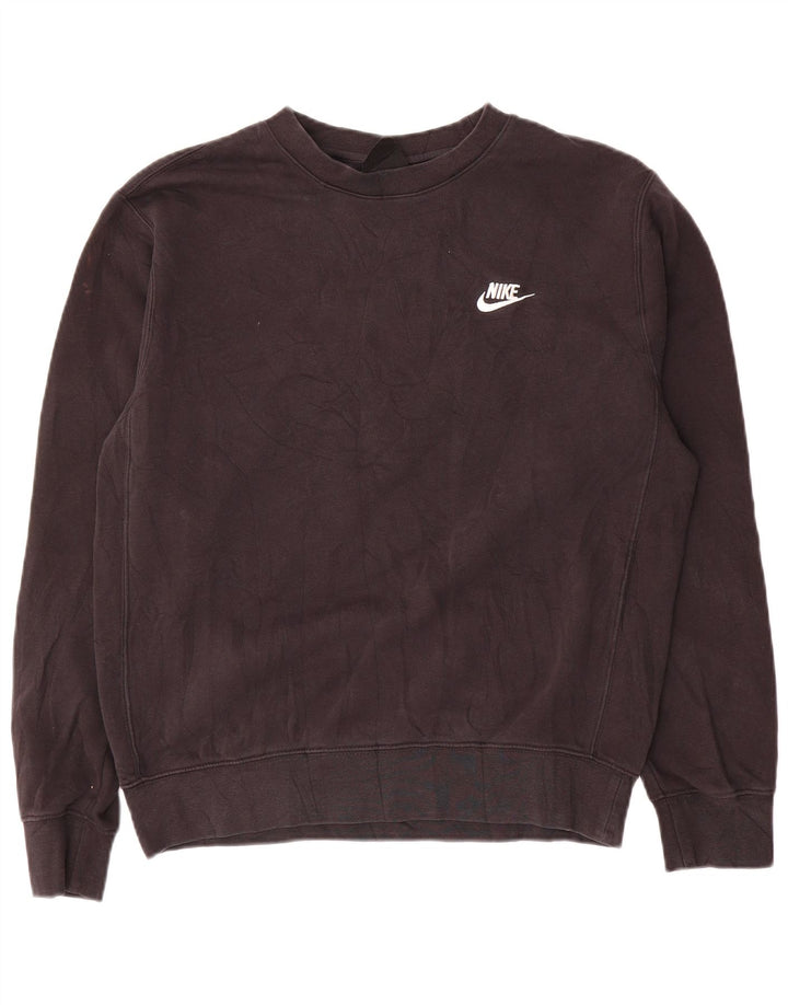 Felpa Nike Uomo Maglione Piccolo Cotone Nero