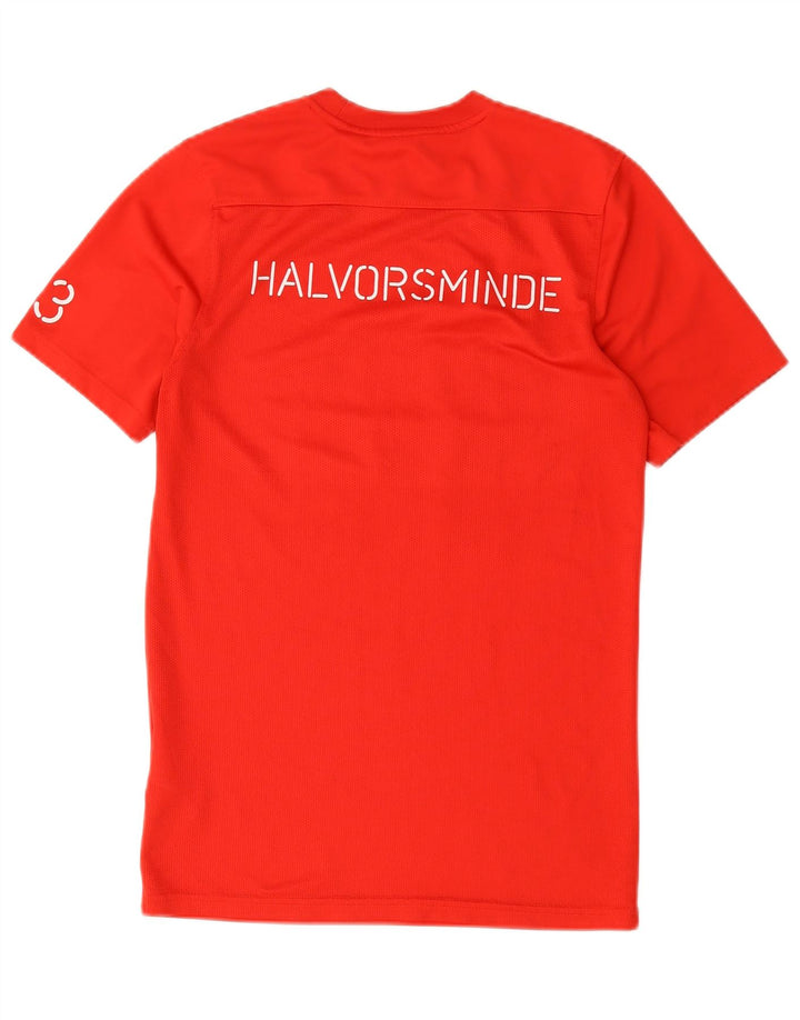 T-shirt grafica Nike Dri Fit da uomo, piccola, rossa, in poliestere