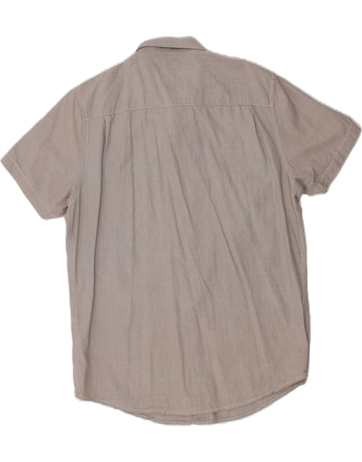 LEE Mens Short Sleeve Shirt XL Grey Cotton Vintage Lee and Second-Hand Lee from Messina Hembry 