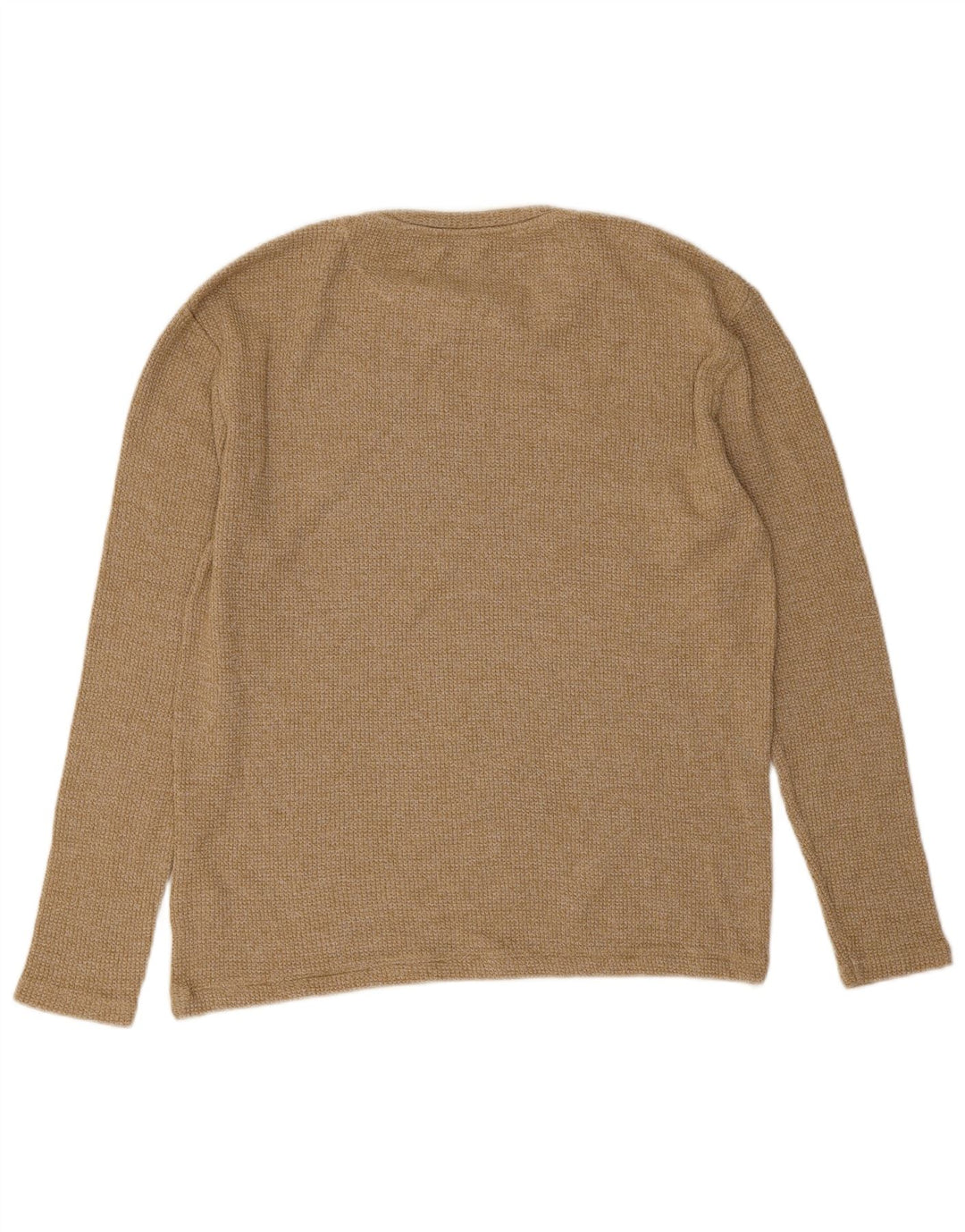 Top Zara da uomo a maniche lunghe piccolo in cotone beige