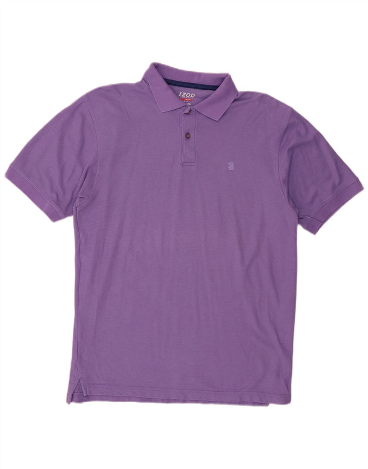 Polo da uomo IZOD grande viola in poliestere