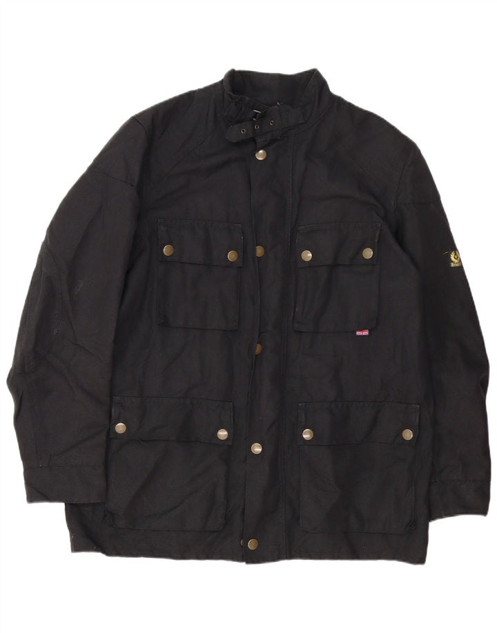 Giacca utilitaria da uomo BELSTAFF UK 38 cotone nero medio