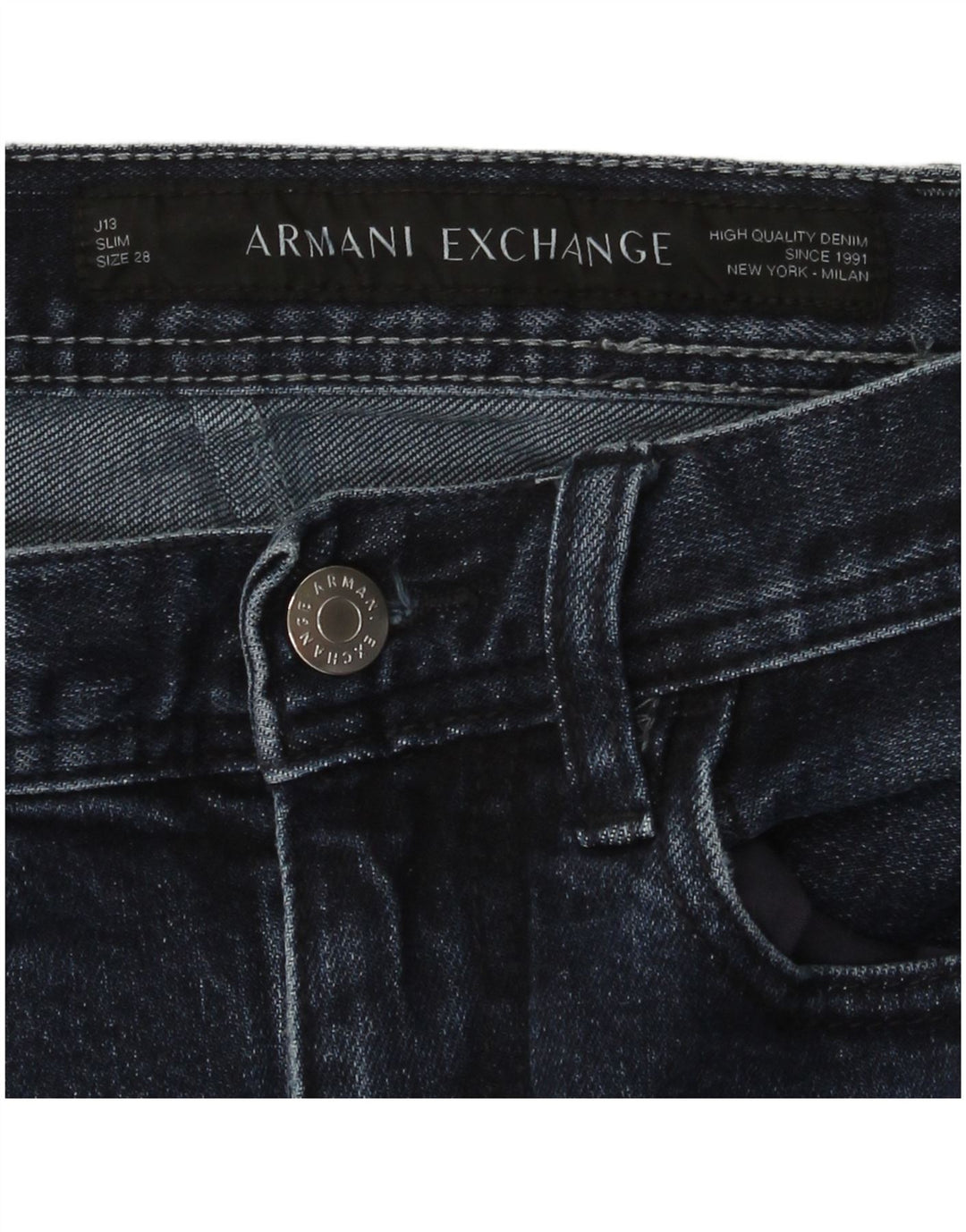 Jeans slim da uomo Armani Exchange W28 L31 Blu Navy