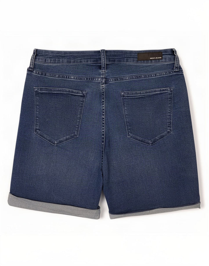 Pantaloncini di jeans da donna Dkny US 8 medi W30 cotone blu