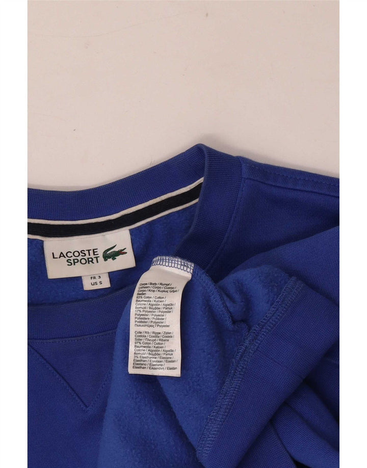 Felpa da uomo Lacoste maglione taglia 3 piccolo cotone blu
