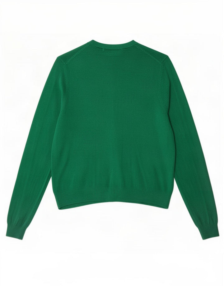 Maglione cardigan da donna Marks & Spencer UK 14 grande viscosa verde