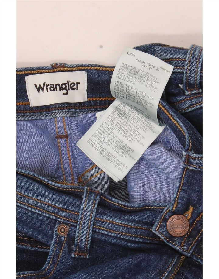 Jeans dritti da uomo Wrangler W36 L32 cotone blu