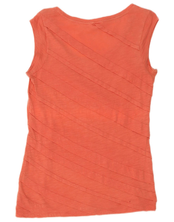 Canotta a strati da donna Calvin Klein UK 6 XS cotone chiazzato arancione