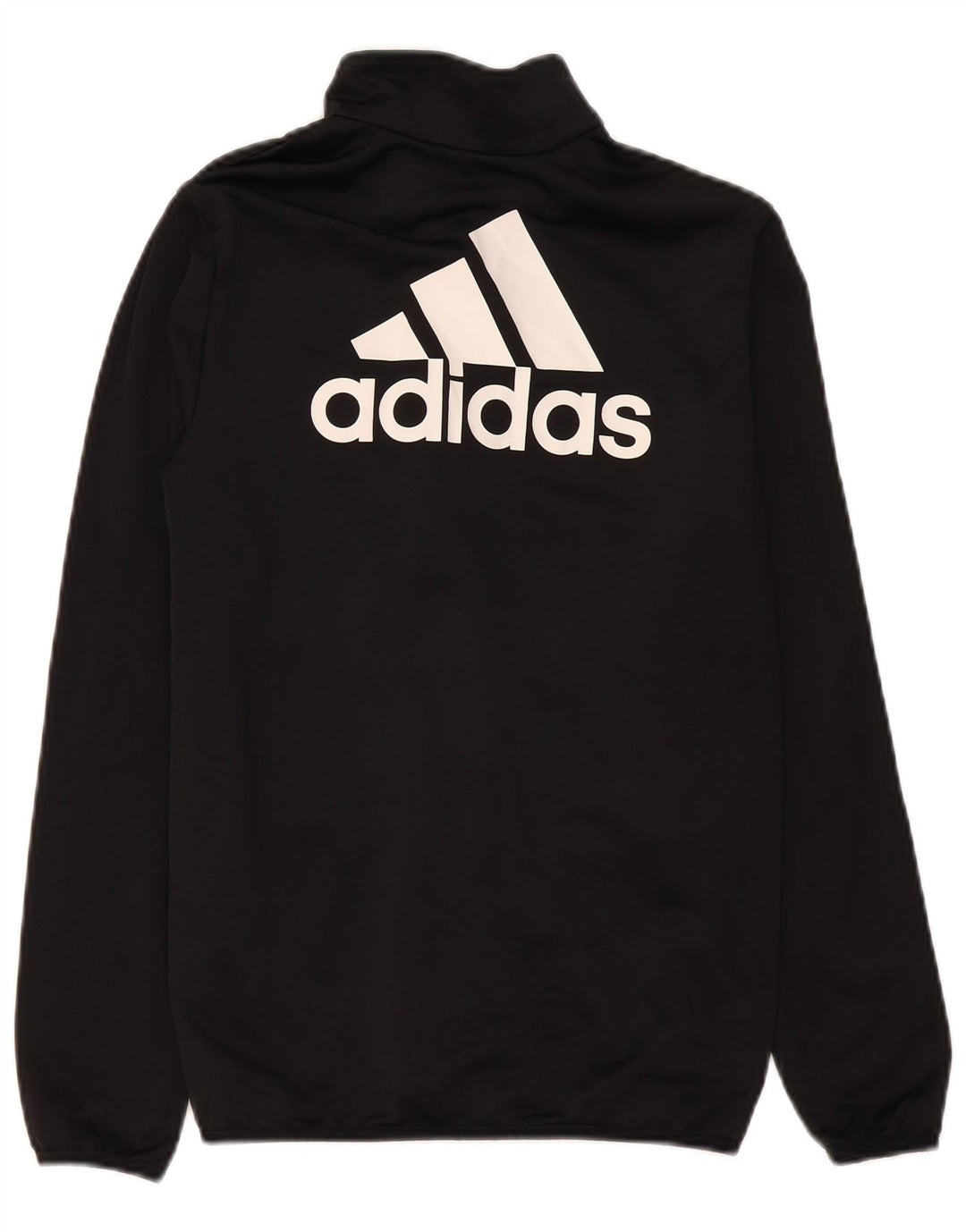 Giacca da ginnastica grafica da ragazzo Adidas 13-14 anni in poliestere nero