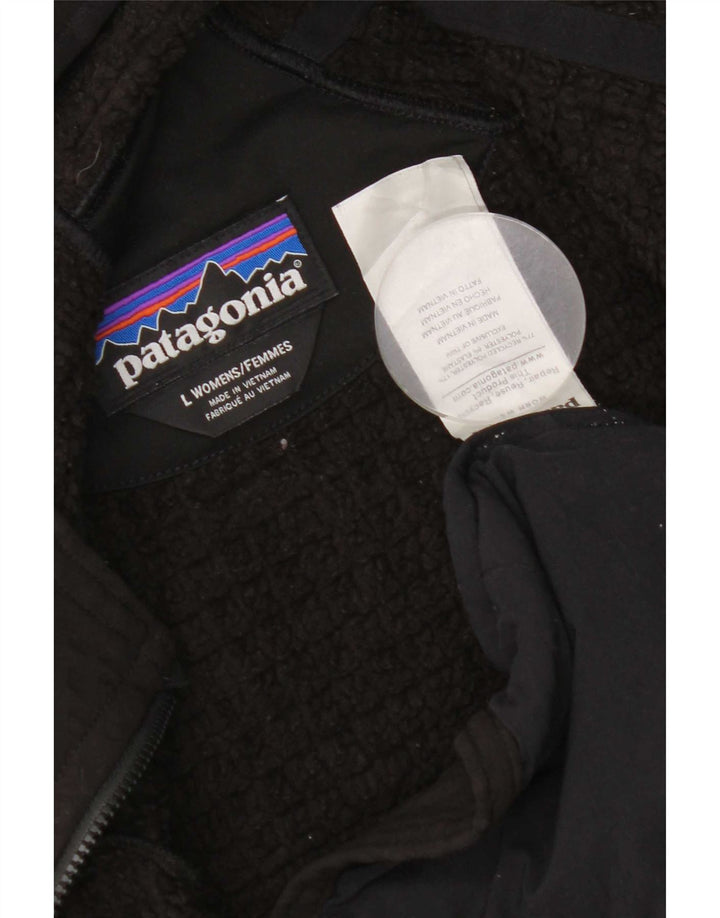 Patagonia Giacca da tuta da donna con cappuccio UK 14 Large Nero Poliestere
