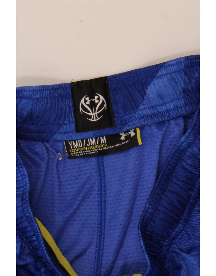 Pantaloncini sportivi Under Armour da bambino 9-10 anni Blu medio geometrico
