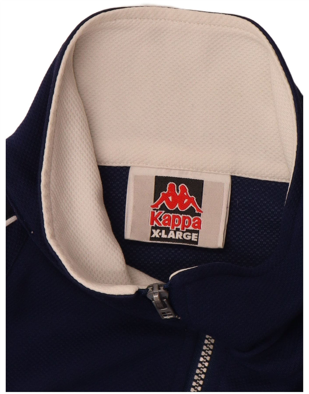 Giacca da tuta grafica da uomo KAPPA XL in poliestere color block blu navy