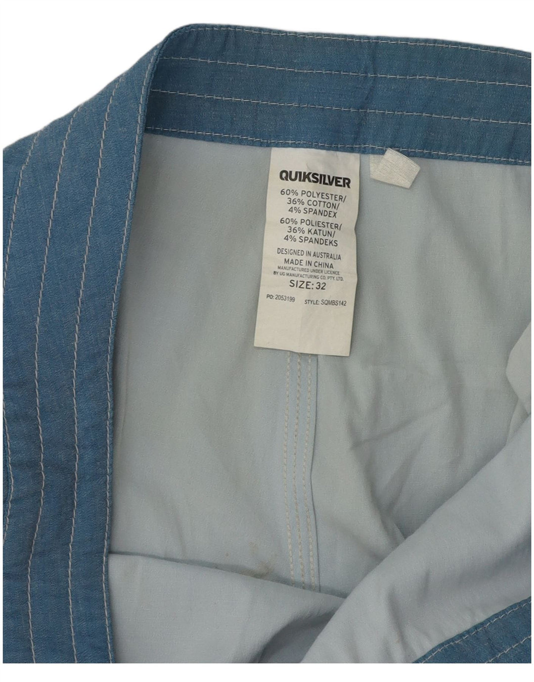 Pantaloncini da bagno da uomo Quiksilver Blu medio in poliestere da spiaggia