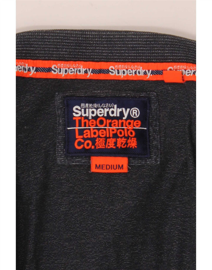 Polo da uomo Superdry medio blu navy screziato
