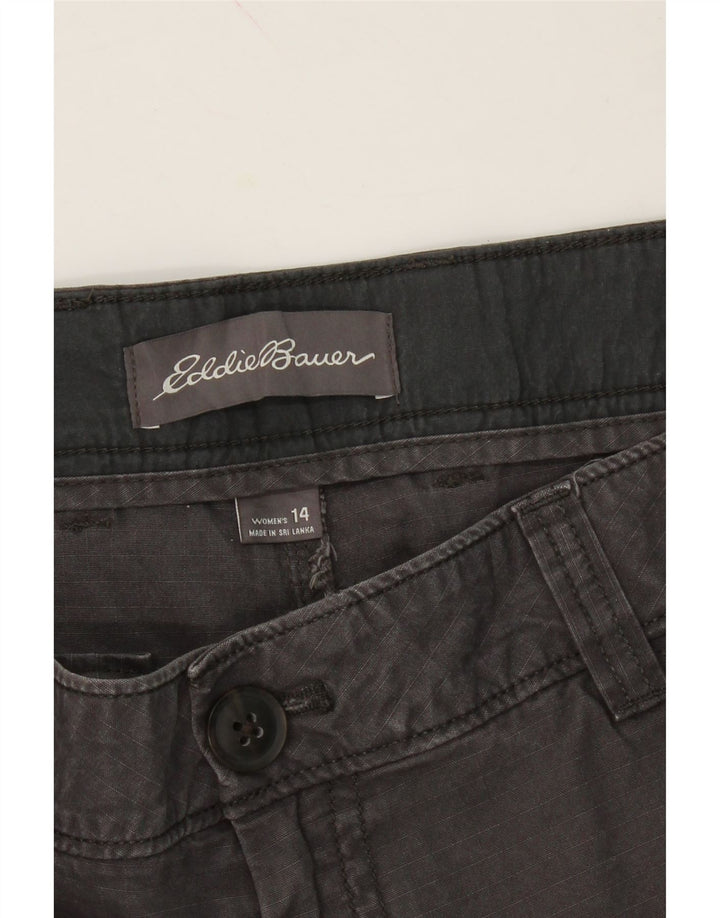 EDDIE BAUER Womens Cargo Shorts US 14 XL W36 Grey Cotton Vintage Eddie Bauer and Second-Hand Eddie Bauer from Messina Hembry 