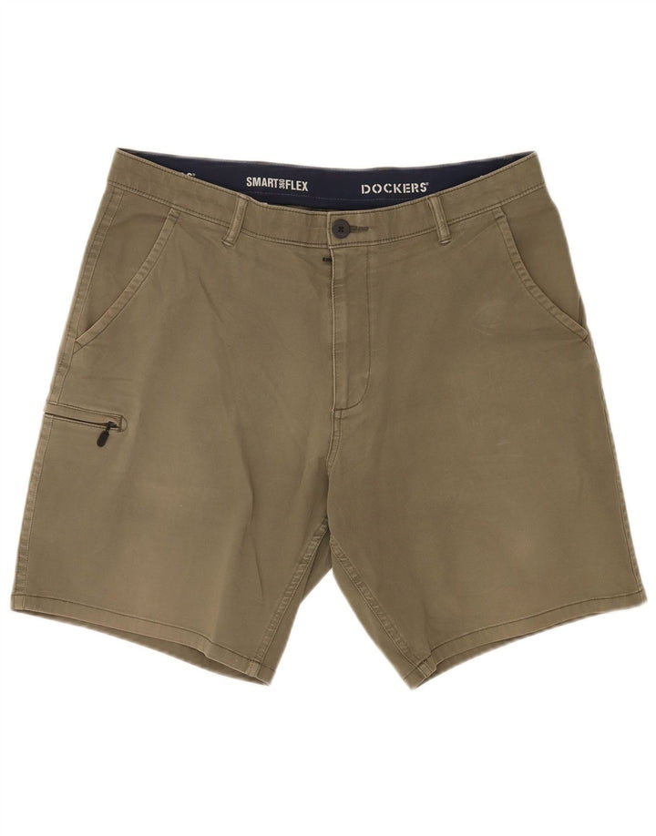 Pantaloncini cargo da uomo Dockers W34 Large in cotone kaki