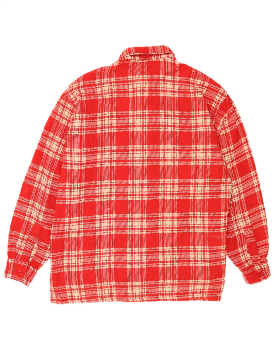 Camicia da uomo Rifle, camicia overshirt in acrilico rosso medio a quadri