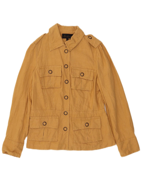 Giacca militare da donna Luisa Spagnoli IT 44 Lino giallo medio