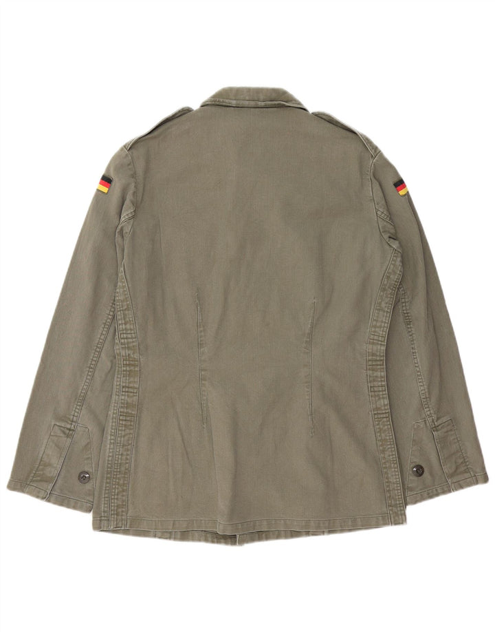 Giacca militare vintage da uomo UK 38 media kaki