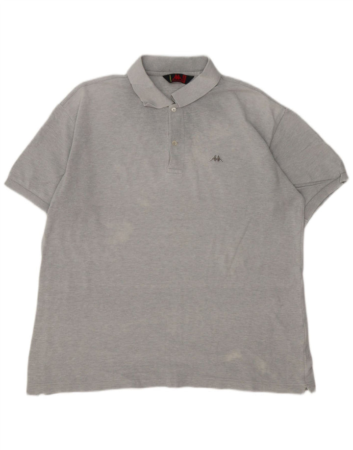Polo Kappa Uomo XL Cotone Grigio