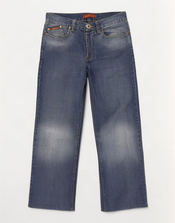 Jeans dritti da uomo Replay W30 L27 cotone blu