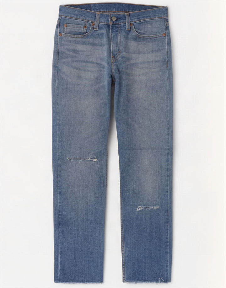 Jeans dritti effetto vissuto Levi's 514 da donna W28 L30 Blu