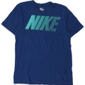 T-shirt grafica Nike da uomo con taglio atletico, colore blu navy medio