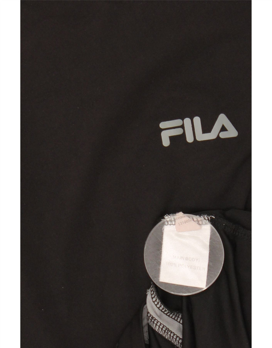 T-shirt da uomo FILA Top in poliestere color block medio nero