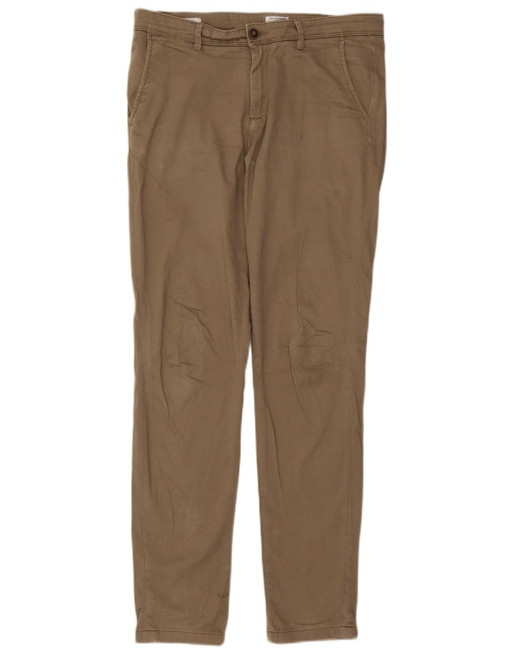JACK & JONES Pantaloni chino slim da uomo W32 L32 Cotone beige