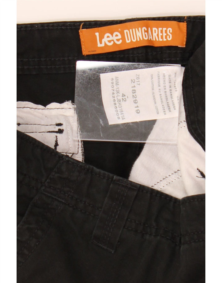 LEE Mens Dungarees Cargo Shorts W42 2XL Black Cotton Vintage Lee and Second-Hand Lee from Messina Hembry 