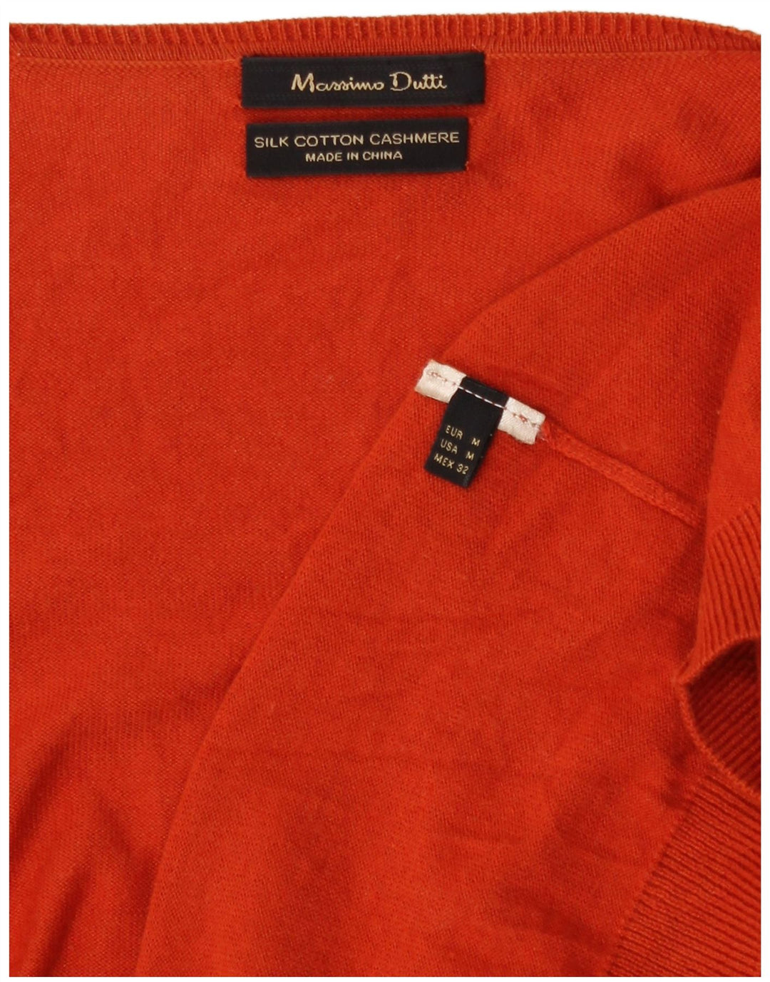 Massimo Dutti Maglione cardigan aperto asimmetrico da donna UK 14 Arancione medio
