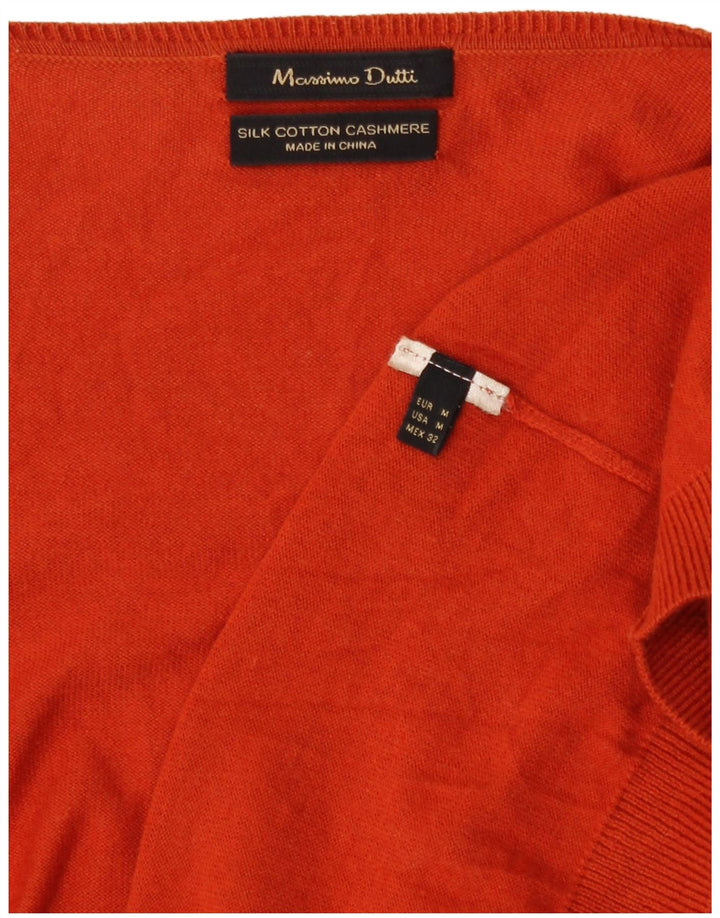 Massimo Dutti Maglione cardigan aperto asimmetrico da donna UK 14 Arancione medio