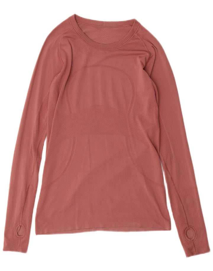 Maglia da donna a maniche lunghe Lululemon UK 12 Rosa medio