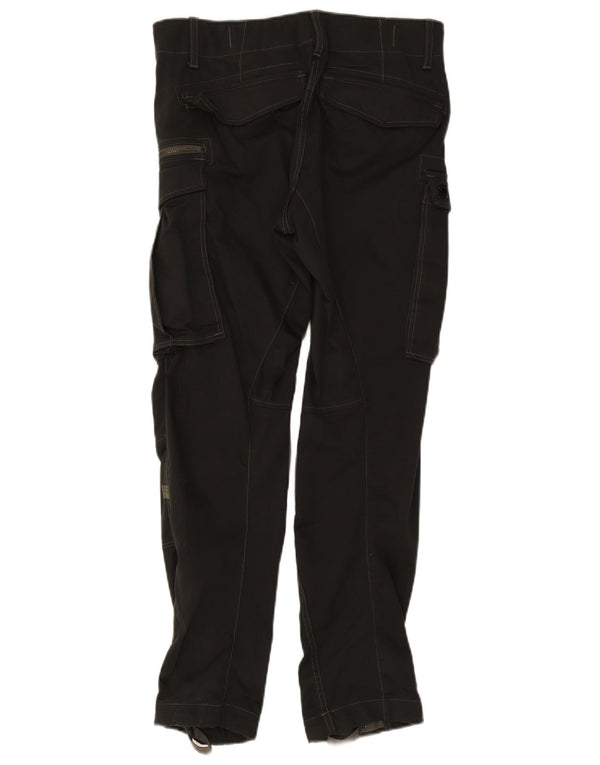 Pantaloni cargo dritti da uomo G-Star W30 L30 cotone nero