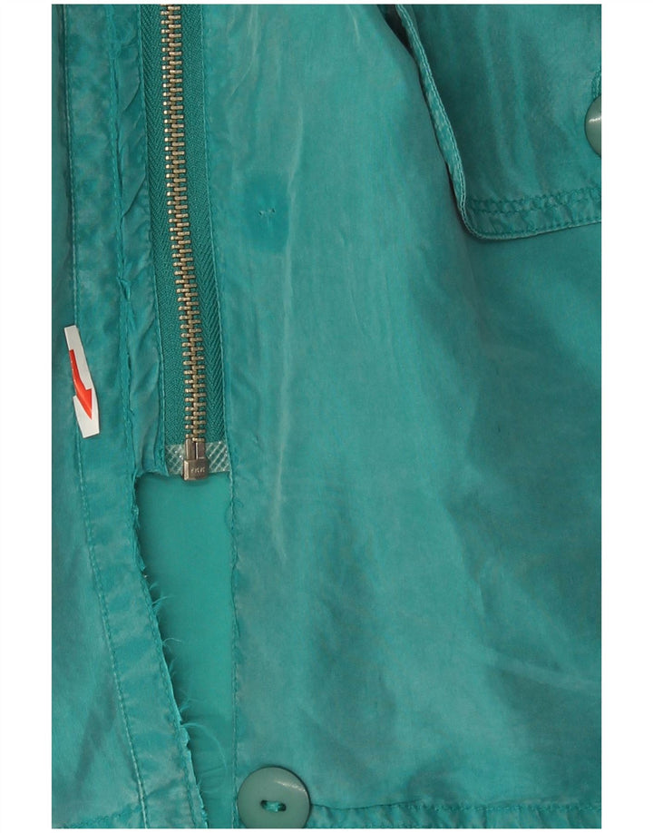 Soprabito Vintage da Donna IT 44 Medio Turchese Seta