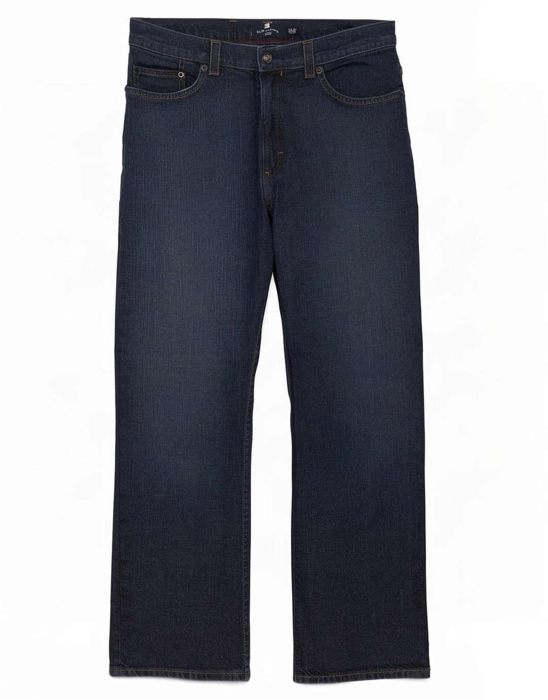 Jeans dritti da uomo Marks & Spencer blu Harbour W32 L29 cotone blu scuro