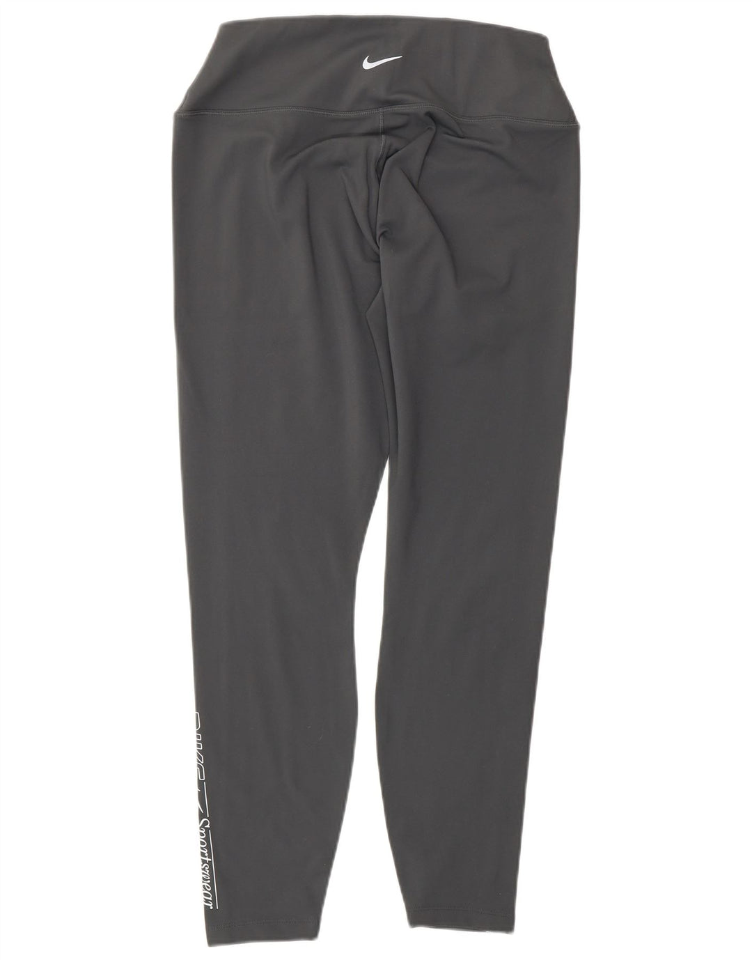 Leggings grafici da donna NIKE UK 16 grande poliestere grigio