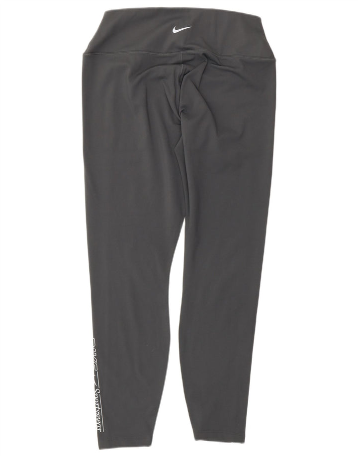 Leggings grafici da donna NIKE UK 16 grande poliestere grigio