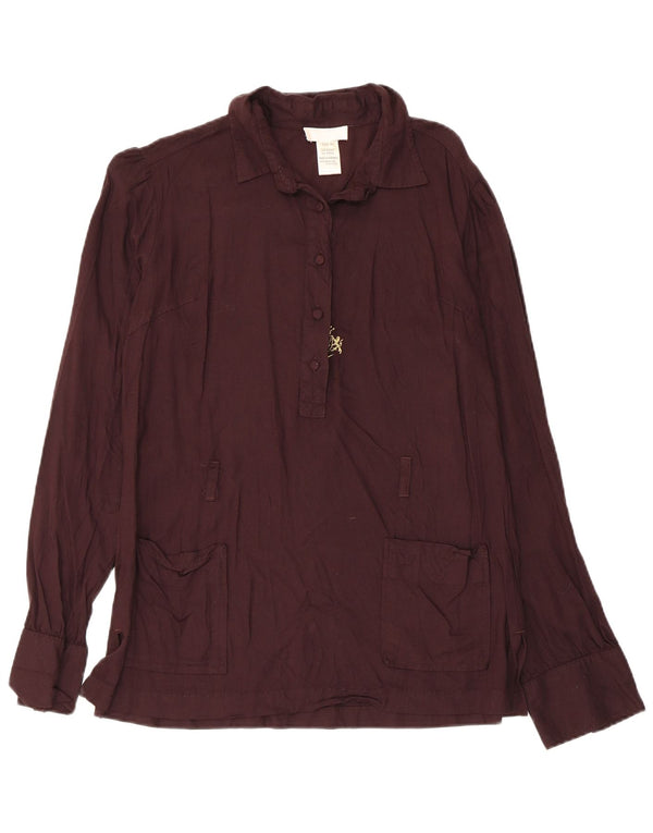 Camicetta camicia pullover da donna Diesel UK 18 XL Rayon floreale marrone