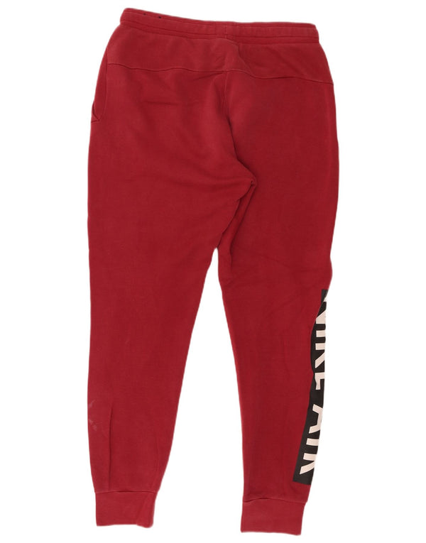 Pantaloni da tuta con grafica Nike da uomo, pantaloni da jogging, piccoli, color bordeaux