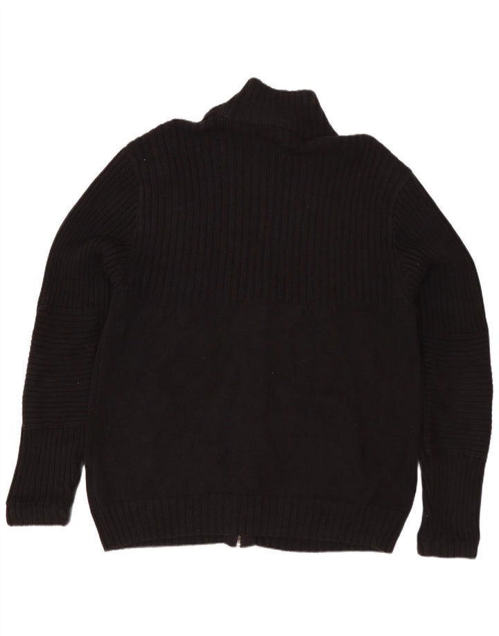 Maglione cardigan da uomo Calvin Klein Jeans in cotone nero medio