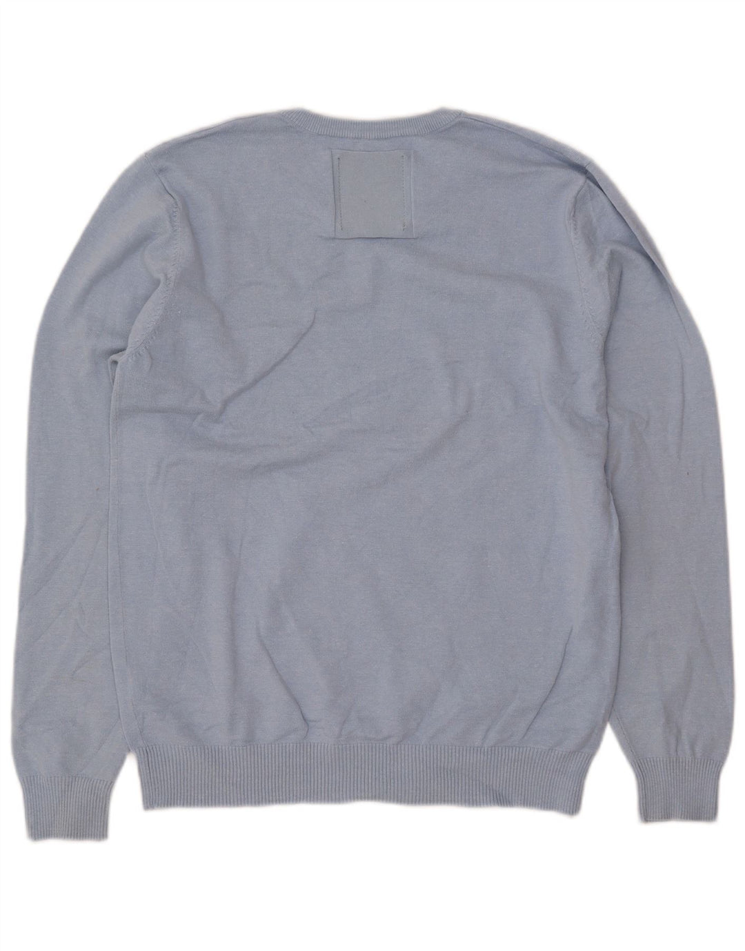 JACK & JONES Maglione da uomo con scollo a V grande in acrilico blu