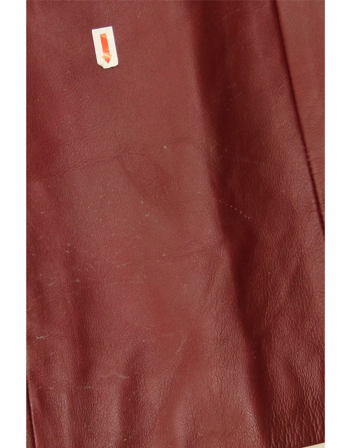 Giacca Blazer in Pelle da Donna a 3 Bottoni Conbipel IT 46 Large in Pelle Bordeaux
