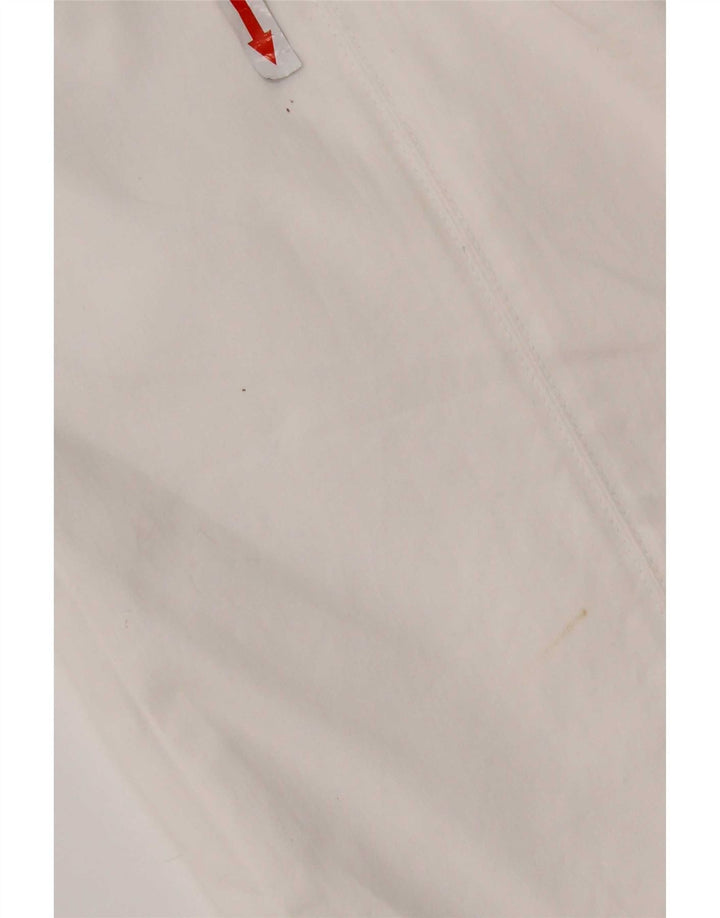 Gonna dritta da donna Marks & Spencer UK 12 media W30 cotone bianco